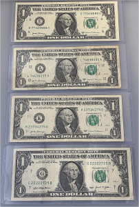 (4) Individual $1 Federal Reserve Notes