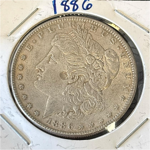1886 Morgan Silver Coin