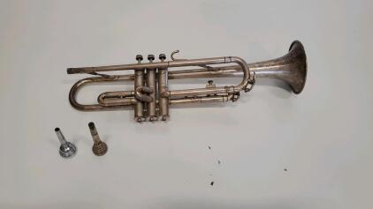 Vintage Trumpet With Case