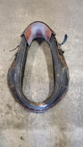 Vintage Leather Horse Collar Harness Hames