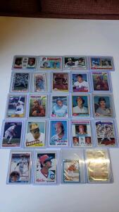 (23) 1970-1980's MLB Cards