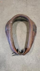 Vintage Leather Horse Collar Harness Hames