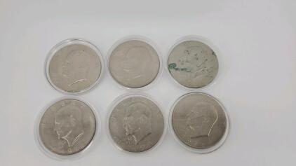 (6) Eisenhower Dollar Coin