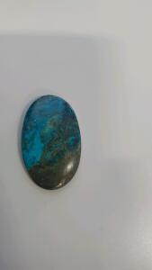 57.60 Ct Natural Blue Shattuckite Cabochon Loose Gemston