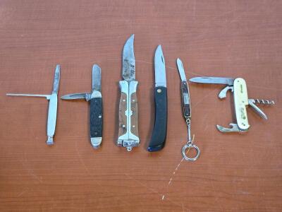 (6) Assorted Vintage Folding Knives: Boker, Waltco, & More!