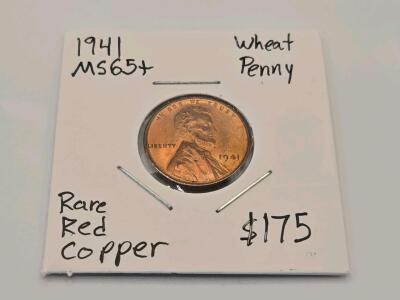 1941 Wheat Penny - Rare Red Copper
