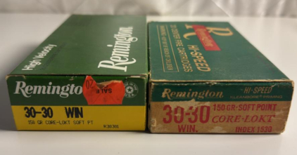 (2) Boxes Of 20 Remington 30-30 win 150GR Core-Loke Soft Point