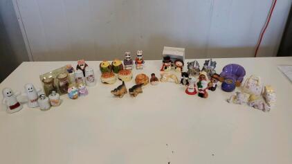 (19) Sets Of Salt And Pepper Shakers