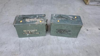 (2) Vintage Empty Ammo Boxes
