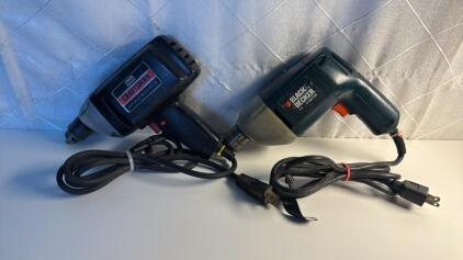 Electric Drills (1) Sears Craftsman 3/8 Drill (1) Black & Decker 3/8 Drill