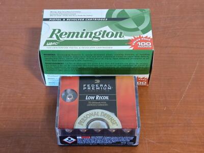 (1) Box Federal Premium [20] Round 9mm Luger 135 Grain & (1) Box Remington UMC [100] Round 9mm 115 Grain Ammo
