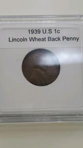 1939 U.S. 1C Lincoln Wheat Back Penny
