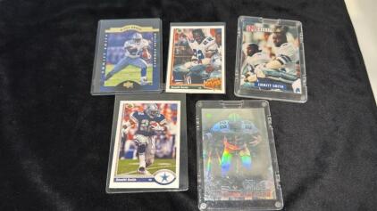 (5) Emmitt Smith Sports Cards Upper Deck & Pro Set Gazette