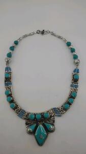 (1) Beautiful - Large - Turquoise Necklace