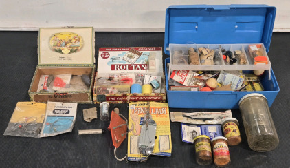 Assorted Vintage Fishing Gear: Hooks, Lures, & More!