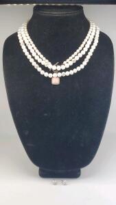 (2) Gorgeous Necklaces W/ Pair of Earring