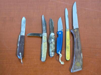 (6) Assorted Vintage Folding Knives: Gerber, Imperial, & More!