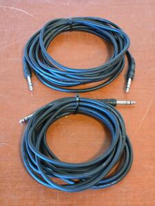 (2) Hose Technology Audio Interconnect &frac14;" Instrument Cables