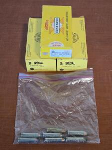 (3) Boxes of Assorted .38 Special Ammo, Match Ammo & Brass