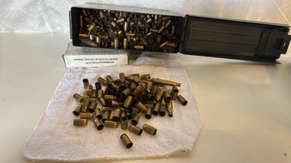 Small Military Ammo Can Full Of Spent Brass Looks To Be Mainly 45 cal w/ Some 270 Casings Mixed in