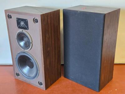 (2) Vintage Polk Audio - Model: 7A Large Bookshelf Speakers