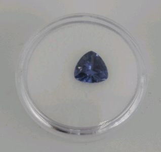 3.20ct Natural Blue Tanzanite 8x8mm Trillion Cut Faceted Gemstone