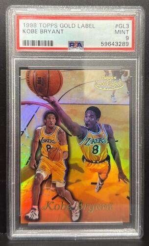 1998 Topps Gold Label Kobe Bryant PSA Mint 9 GL3 Los Angeles Lakers