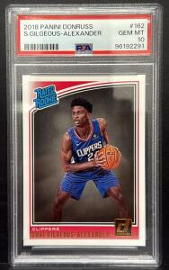 2018 Panini Donruss Rated Rookie Shai Gilgeous-Alexander PSA 10