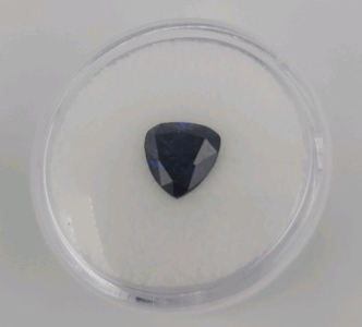 3.30 Ct Natural Blue Sapphire 8x8mm Trillion Cut Faceted Gemstone
