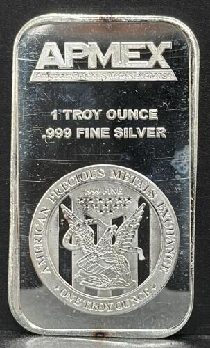 APMEX 1 Troy Ounce .999 Fine Silver Bullion Bar