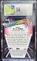2024 Topps Chrome LogoFractor Future Stars Elly De La Cruz Card #FSLE-1 CGC Graded 9 MINT - 2