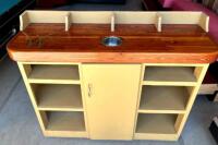 The Starters Bar Set-Up Includes: Whole Booth Bench Seating, (1) Mini Bar-Prep Table, & (1) Billards Table - 5