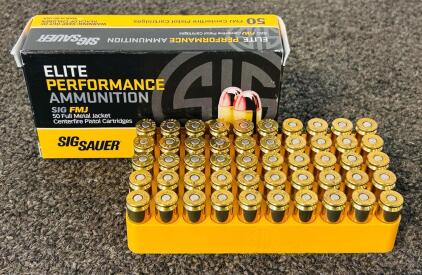 Box Of Sig Sauer 357 Sig 125 Gr. FMJ