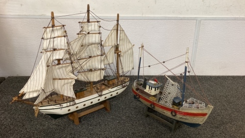 (2) Model Ships/Boats