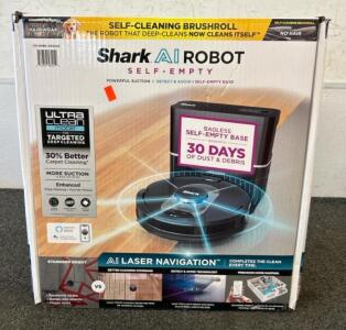 (1) Brand New Shark AI Robot Self Empty Vacuum