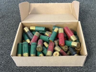 Box with (50) Rnds Of Mixed 10/12 Ga. Shotgun Cartridges