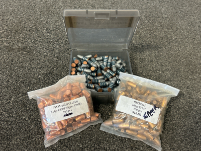 9mm Cal 14/ 105 Gr. Bullets and .338 240 Gr. Bullets