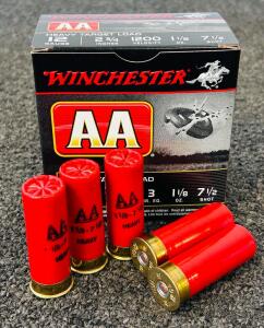 Box Of Winchester AA 12 Ga. Heavy Target Load Shotgun Cartridges