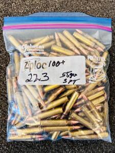 Bag Of 223 Ammo 55 Gr. SPT