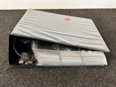 Binder With Large Collection Of Sports Cards