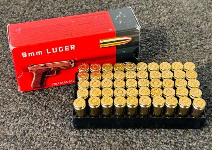 Box Of 9mm Luger 124 Gr. FMJ