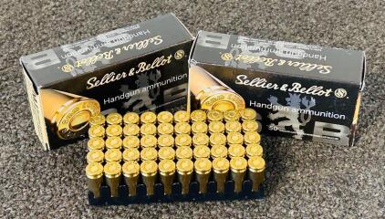 (100) Rnds Of Sellier and Bellot 9mm Luger 115 Grs.