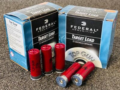 Full Box and Partial Box Of Federal Target Load 12 Ga. Shotgun Cartridges