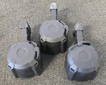(3) PMAG D-60 5.56x45 Drum Magazines