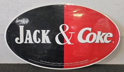 Jack & Coke Collectible Cardboard Sign- 42"x24.5"