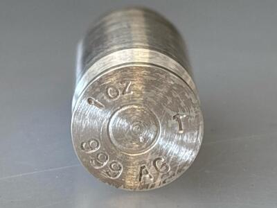 Silver Bullet 1oz .999 Fine Silver 45cal. AG