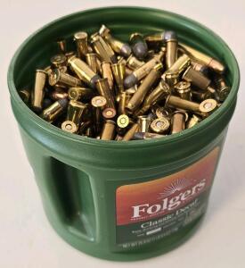 Can Of Assorted Ammo- .30 Mauser, .35 Rem, .45 Auto, .38 Special And Others