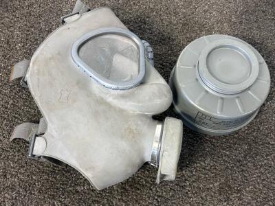Vintage Finnish Gas Mask With Filter