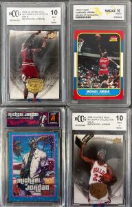 (4) Collectible Graded Michael Jordan Cards