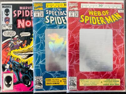 (3) Marvel Comics: Athena Spectacular Spider-Man, Web Of Spider-Man, and Marvel Team Up Spider-Man and Nomad